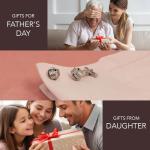 Sterling Silver Love Knot Cufflinks for Men