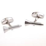 Golf Tee Cufflinks with Gift Box & Cloth