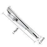 Men's Baseball Silver Cufflinks and Tie Bar Set