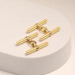 Sterling Silver T-Bar Cufflinks for Men