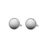 Golf Ball Photo Silver Cufflinks in Stainless Steel