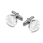 Engraved 925 Silver Men's Wedding Cufflinks