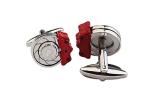 Brake Disc & Caliper Sports Car Silver Cufflinks