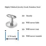 Golf Ball Photo Silver Cufflinks in Stainless Steel