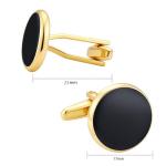 Classic Silver and Gold Cufflinks Set for Men