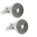 Sports Theme Silver Cufflinks for Men