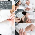 Personalized Silver Initial Cufflinks and Tie Clip Set