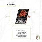 Phoenix Suns Silver Cufflinks - NBA Team Logo