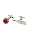 Cricket Bat and Ball Silver Cufflinks Set