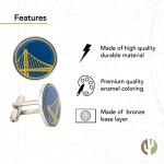 Golden State Warriors Silver Cactus Cufflinks