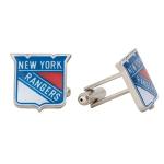 New York Rangers Silver Cufflinks - NHL Team Logo