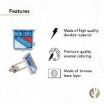 New York Rangers Silver Cufflinks - NHL Team Logo