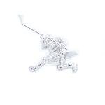 Hockey Player 3D Silver Cufflinks in Gift Box