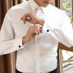 Dannyshi Silver Black Gold Cufflinks Set for Men