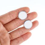 Tyqour Silver Initial Cufflinks for Men