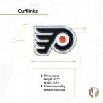 Philadelphia Flyers Silver Cufflinks - NHL Team Logo
