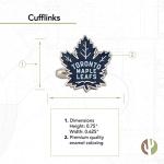 Toronto Maple Leafs Silver Cufflinks for Fans