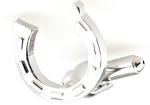 Horseshoe Horse Race Silver Cufflinks Gift Set