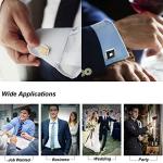 SonnyX 12 Pairs Silver and Black Cufflinks