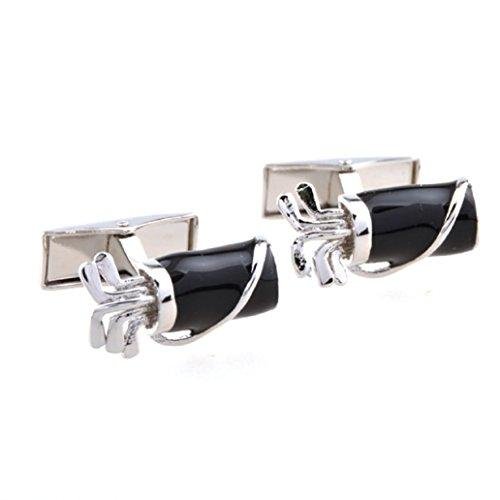 Golf Bag Club Silver Cufflinks with Gift Box
