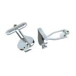 Silver Spade Playing Cards Cufflinks with Gift Box