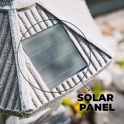 Solar Powered Zen Pagoda Garden Lantern
