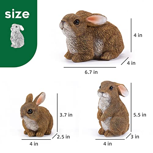 Bunny Decor Yard Set - Outdoor Garden Statues