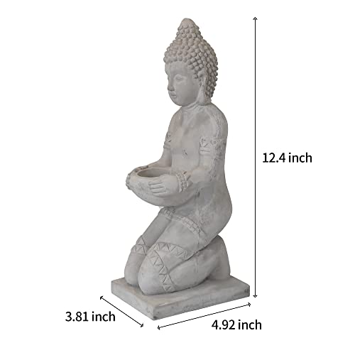 KANTE Buddha Statue: Indoor/Outdoor Tabletop Décor