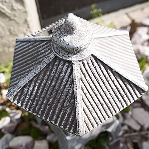 Solar Powered Zen Pagoda Garden Lantern