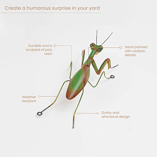 Whimsical Praying Mantis Tree Hanger - Garden Decoration