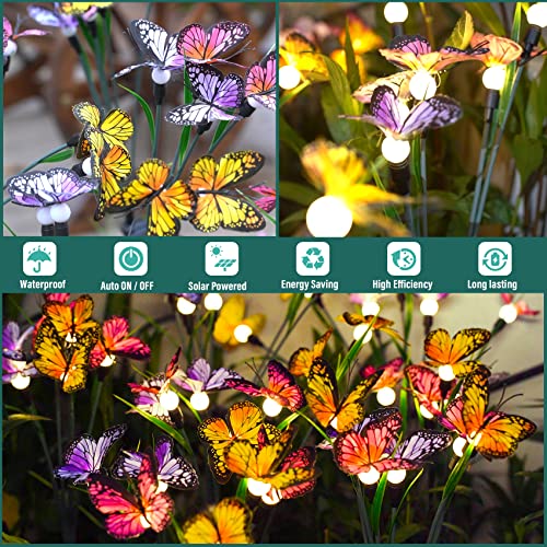Solar Butterfly Garden Lights - Swing in the Wind