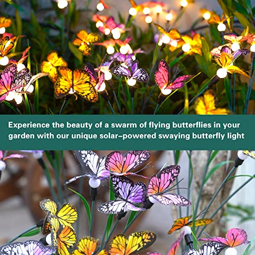 Solar Butterfly Garden Lights - Swing in the Wind