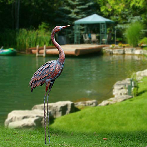 Large Outdoor Metal Crane Yard Art for Garden Decoration