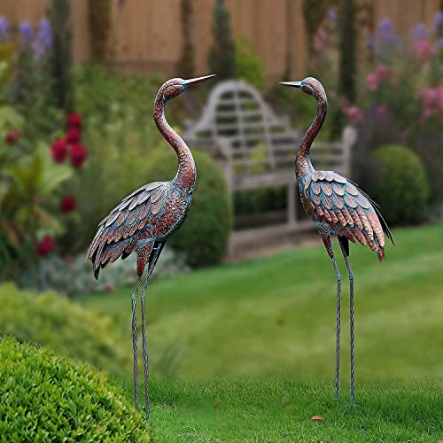Large Outdoor Metal Crane Yard Art for Garden Decoration