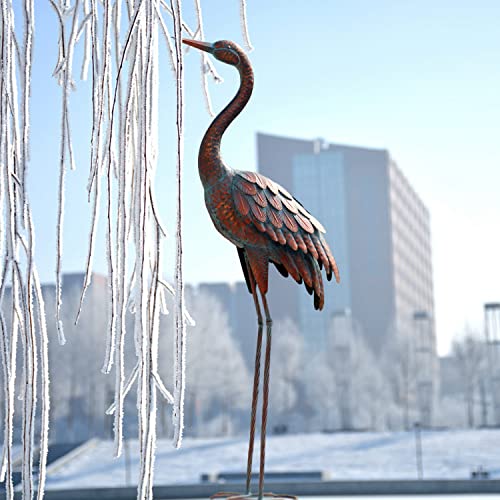Large Outdoor Metal Crane Yard Art for Garden Decoration