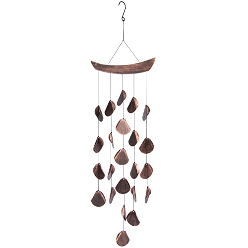 30" H Shimmering Mandala Wind Chimes - Outdoor Garden Decor