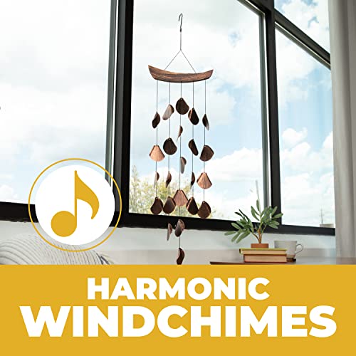 30" H Shimmering Mandala Wind Chimes - Outdoor Garden Decor