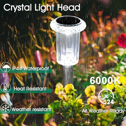 10 Pack Solar Stake Lights for Garden Pathways