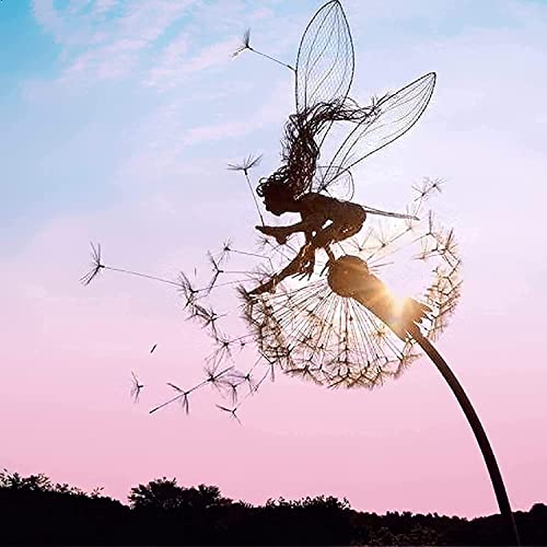 Stainless Steel Fairy Ornaments: Dandelion Garden Decor