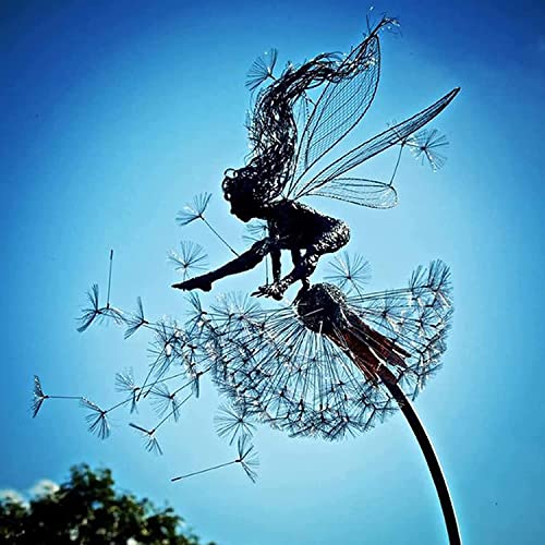 Stainless Steel Fairy Ornaments: Dandelion Garden Decor