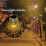 Wind Chimes for Outside 38" Hummingbird Solar Wind Chimes Gifts for Mom Hanging Solar Lantern, Garden Decor Wind Chime for Patio Yard, Christmas Windchimes Outdoors Gifts for Women Mom Grandma