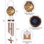 Wind Chimes for Outside 38" Hummingbird Solar Wind Chimes Gifts for Mom Hanging Solar Lantern, Garden Decor Wind Chime for Patio Yard, Christmas Windchimes Outdoors Gifts for Women Mom Grandma