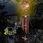 Wind Chimes for Outside 38" Hummingbird Solar Wind Chimes Gifts for Mom Hanging Solar Lantern, Garden Decor Wind Chime for Patio Yard, Christmas Windchimes Outdoors Gifts for Women Mom Grandma