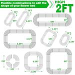 Adjustable Galvanized Raised Garden Bed: 9-in-1 Planter