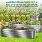 Adjustable Galvanized Raised Garden Bed: 9-in-1 Planter