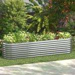 Adjustable Galvanized Raised Garden Bed: 9-in-1 Planter