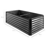 6x3x2ft Outdoor Metal Raised Garden Bed