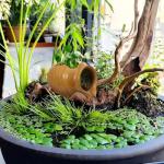 Ceramic Jug Garden Fountain and Planter