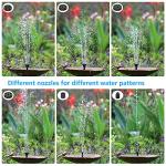 Solar Fountain Pump with 6 Nozzles for Gardens