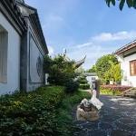 Solar Duck Statue Fountain with Cascading Water Feature